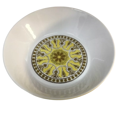 Vintage Duplex Yellow Bowl Japan Approx 22cm diameter