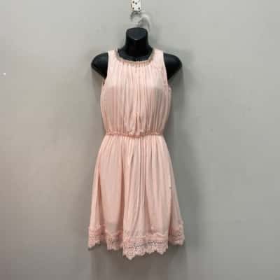 Pavement Womens  Size 12 Mini Dress Pink  / Silver 