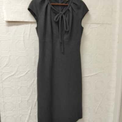 Carla Zampatti Womens  Size 10 Grey Dress VGUC 