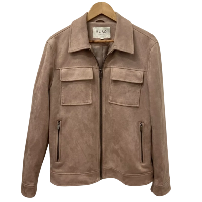 Blaq Mens Size M Front Zipper Jacket Other