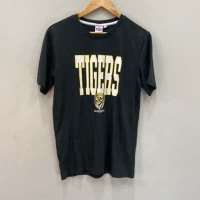 AFL Mens Richmond Size S Short Sleeve T-shirt Black  