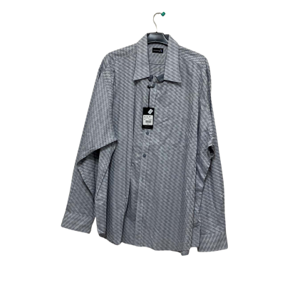  FrederickA Mens  Size XXXL Long Sleeve Shirt Grey / Pattern / Silver 