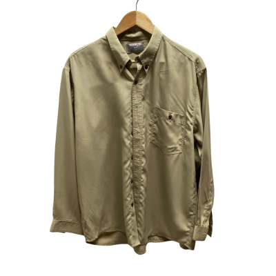Christopher George Mens  Size M Olive Green Shirt