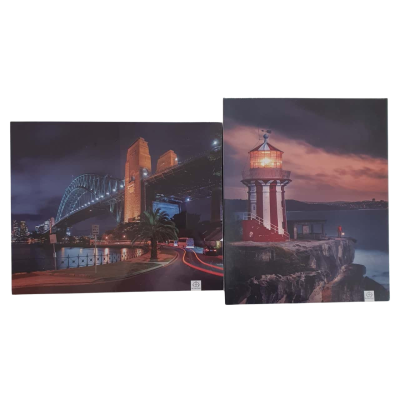 2 x 1000 Piece Jigsaw Puzzles, Sydney Harbour Bridge & Hornsby Lighthouse - New Sealed