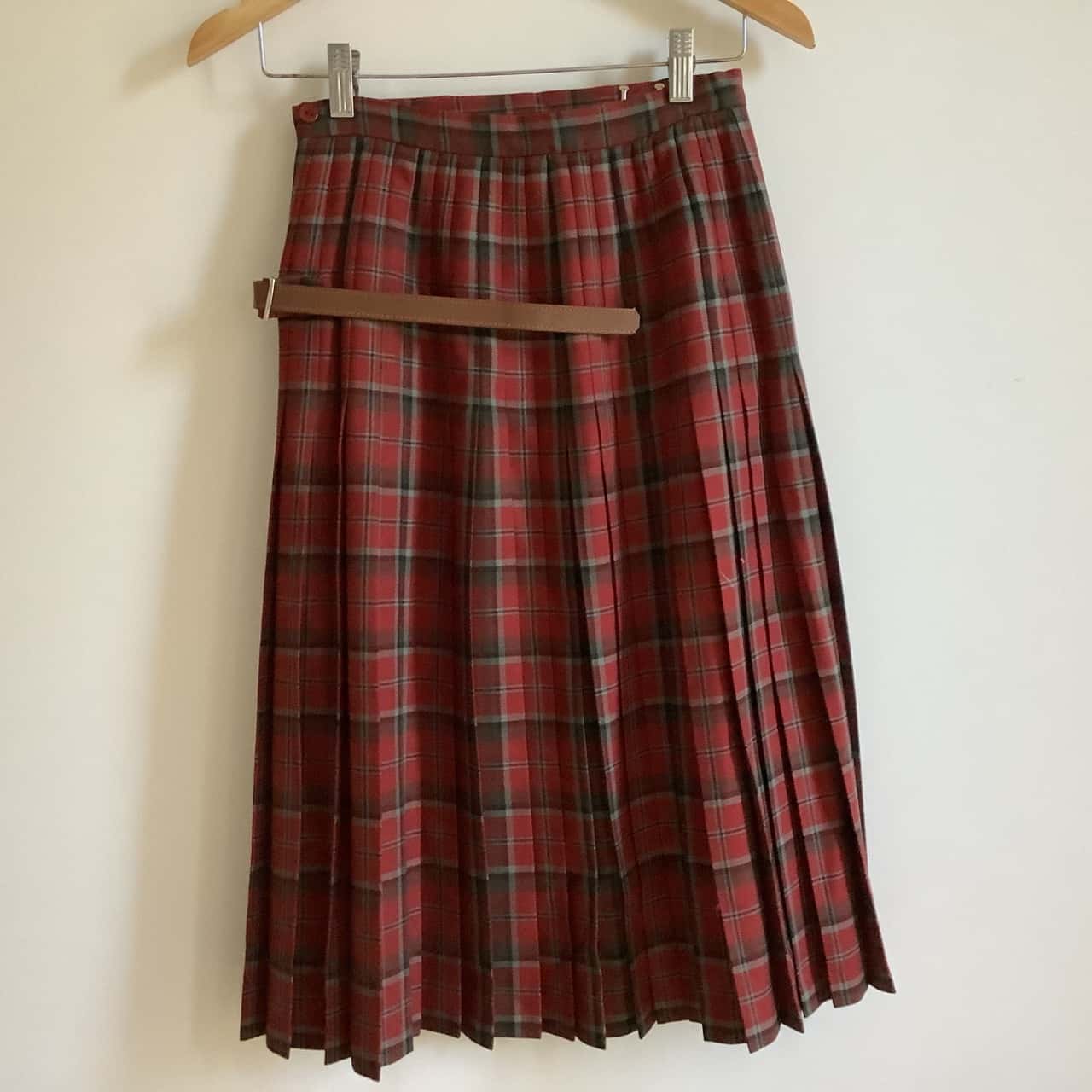 Vintage Fletcher Jones Tartan Skirt Size 12