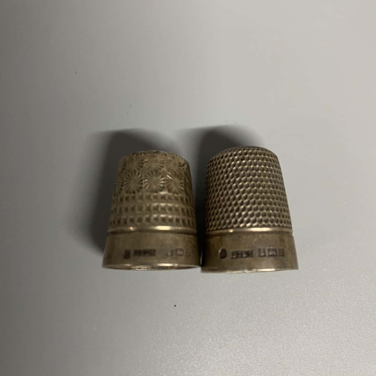 2x Birmingham Stirling Silver Thimbles(s)