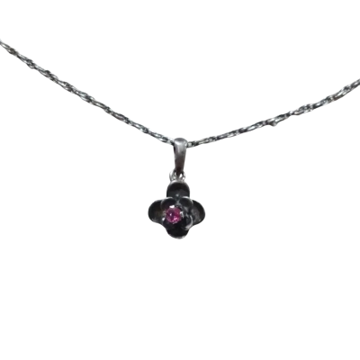 Silver Flower Necklace 