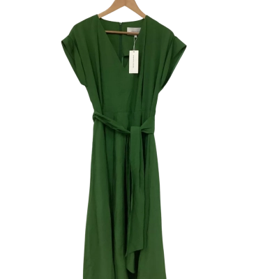Veronika Maine Womens  Size 10 Casual Dress Green 