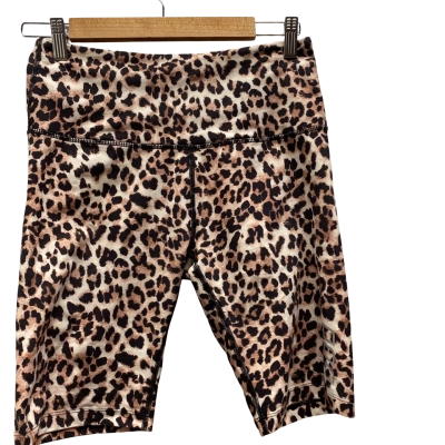 Lorna Jane Womens  Size 8 Brown Animal Print Gym Shorts
