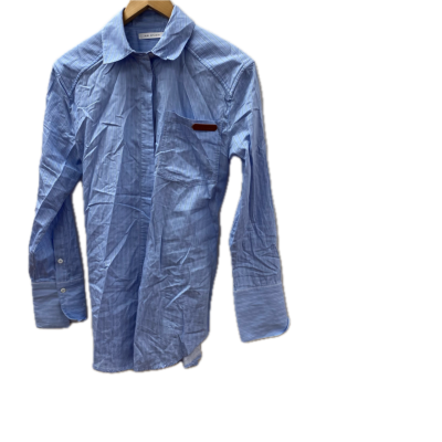 AJE STUDIO Womens  Size 4 Long Sleeve Shirt Blue / Striped 