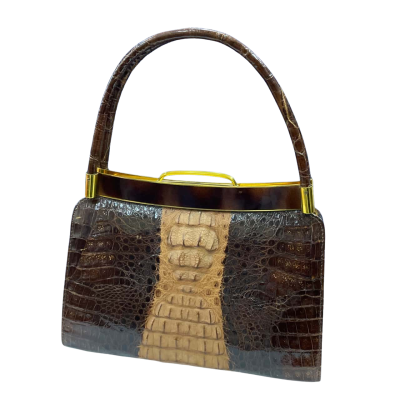 Genuine Vintage Crocodile skin Handbag