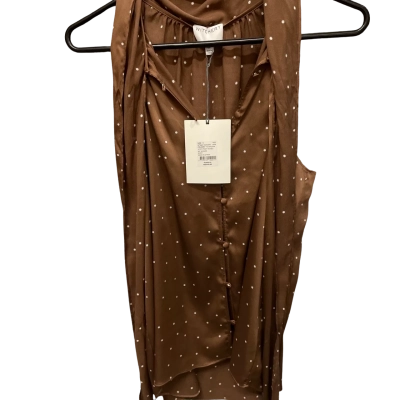 Witchery Womens  Size 14 Brown S/Sleeve top bbwt