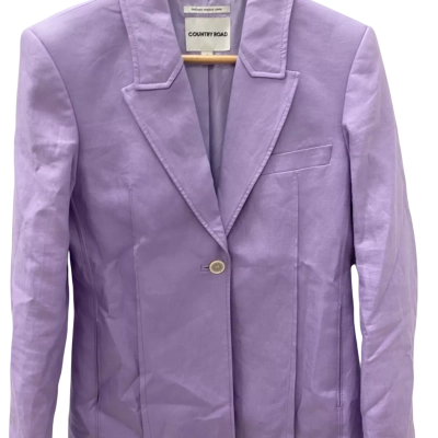 Country Road Womens  Size 8 Blazer Purple/lilac 
