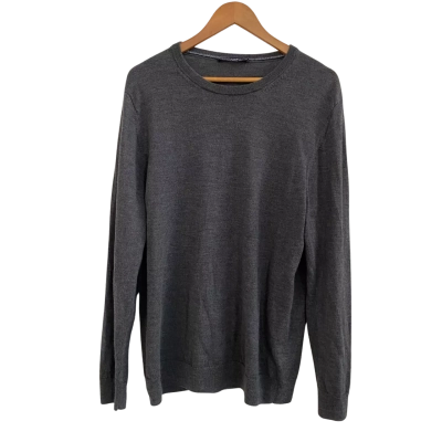 Sportscraft Merino Wool Mens  Size XL Jumper Grey 