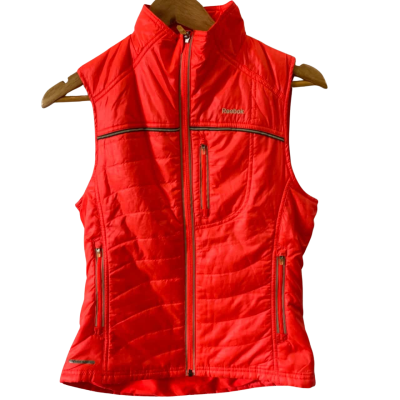 Reebok Womens  Size S Vest Jacket Flouro Orange 