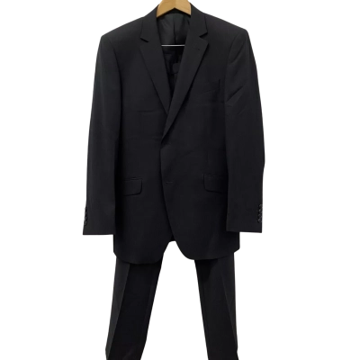 Boston Fine Tailoring Mens  Size M Black  / Pinstriped 