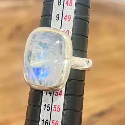 925 Silver Moonstone Ring 