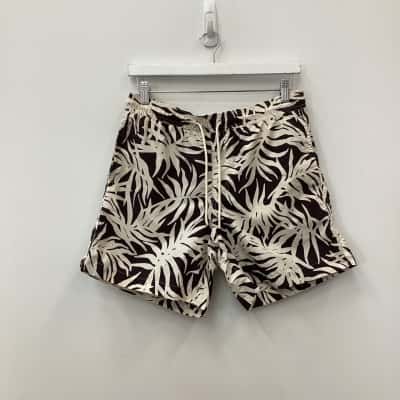 Assembly Label Palm Print Swim Shorts - Size M