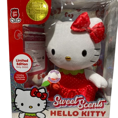 Hello Kitty strawberry scented plush w cert 