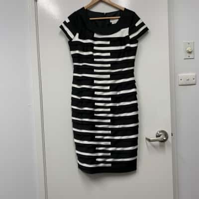 Studibaker Womens  Size 10 Cocktail Dress Black  / White 