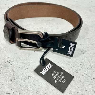 BNWT Maddox Genuine Leathef Belt Made In Size L Australia RRP $59.95