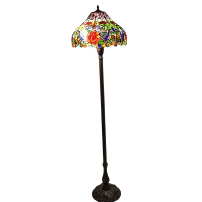 Reproduction Tiffany Rose Floor Lamp