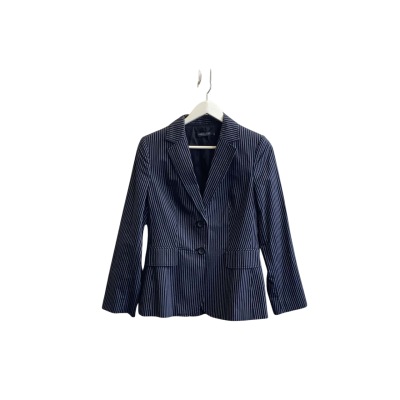 Sportscraft Womens Size 10 Blazer Navy Blue Pinstriped