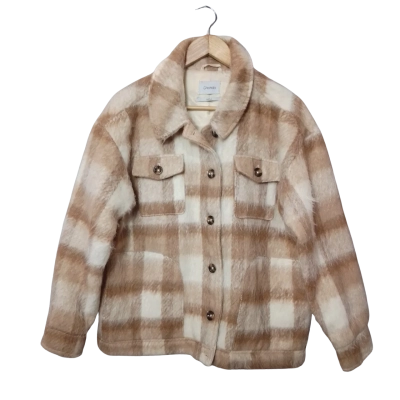 Ghanda Women's Size S Beige and Brown Jacket 