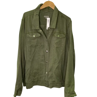 Suzannegrae Womens  Size XXL Light Denim Jacket Green 