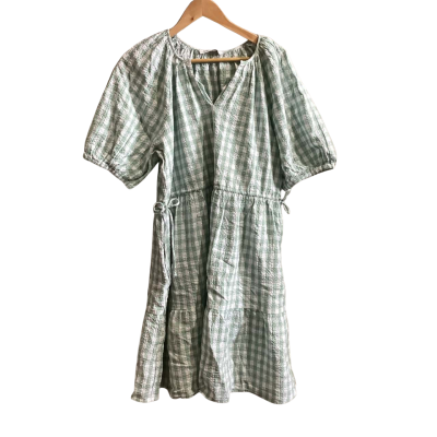 Just Jeans Womens  Size 14 Casual Dress Green / White 
