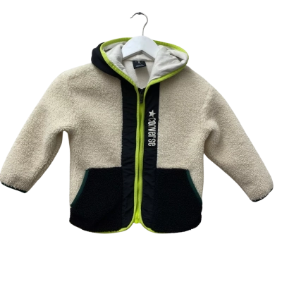 Converse Kids Jacket Size 5 Black  / White 
