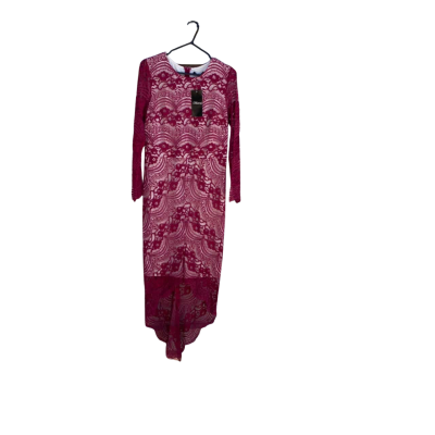  Womens  Size 16 Long Sleeve Dress Plum