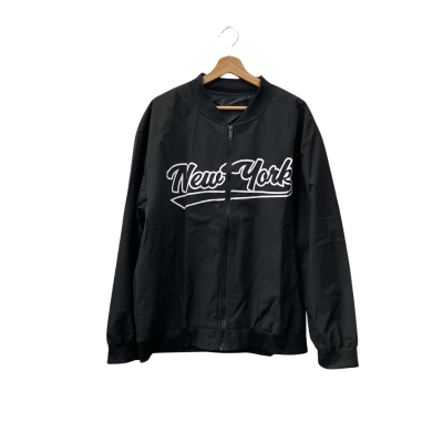  Mens  Size XL Front Zipper Black  New York 