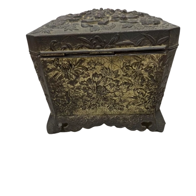 Vintage Japanese Antimony Trinket Box 