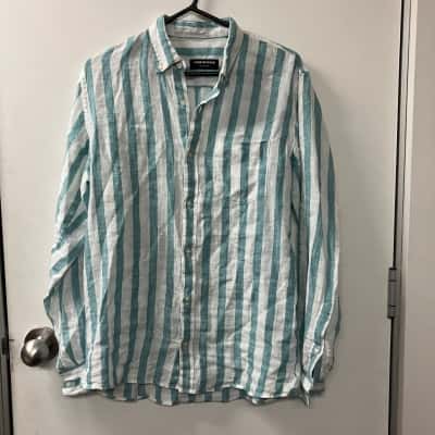 Country Road Mens  Size S Business Shirt Beige / Green 