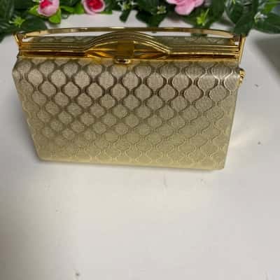 Womens Gold Clutch purse 