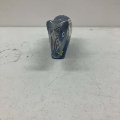 Soapstone Rhinoceros/Hippo 4” Figure 