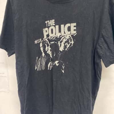 The Police Mens  Size M Short Sleeve T-shirt Black  