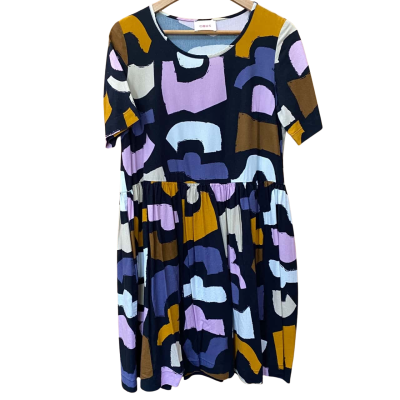 OBUS Womens Patterned Midi Dress Size 1 (10)  