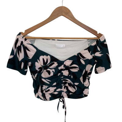 Kookai Womens  Size XS Cami  / Floral Top Floral / Green 