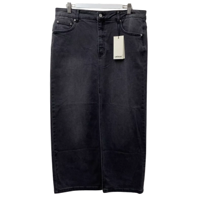  Womens Unison Size 14 Denim Skirt Grey - New with Tags