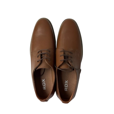 BNWT RDX Mens Benson Dress Shoe Whisky Size 10 Brown RRP$169.99