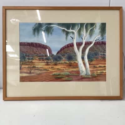 Simpsons Gap Watercolour by Therese Ryder