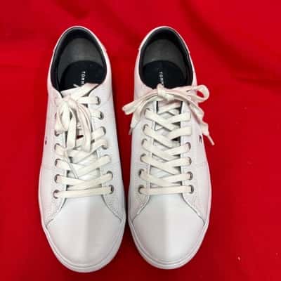 Tommy Hilfiger Essential Leather Trainers Men's  Size EUR 42 / UK  8 / US  9  White 