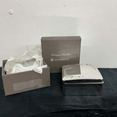 Monique Lhuillier for Royal Doulton Silver-plated Keepsake box 