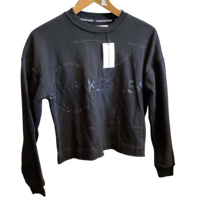Calvin Klein Jeans Womens  Size XS Sweatshirt Black  