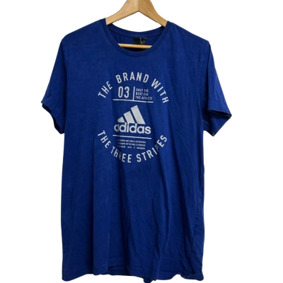 Adidas Mens Size L Blue T-Shirt