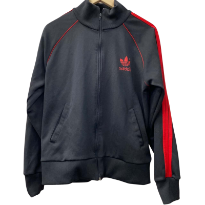 Adidas Unisex  Size M Track Jacket Black  / Red 