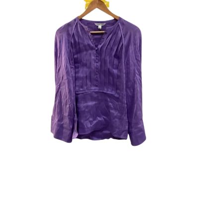 BNWT Country Road Womens  Size 6 Long Sleeve Shirt Deep Lilac RRP $179