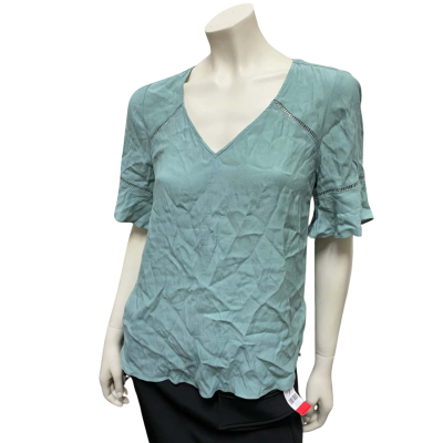 Just Jeans Womens  Size 10 3/4 Sleeve Shirt Blue / Turquoise 